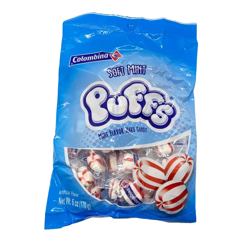 Colombina Soft Mint Puffs 6 oz. Bag