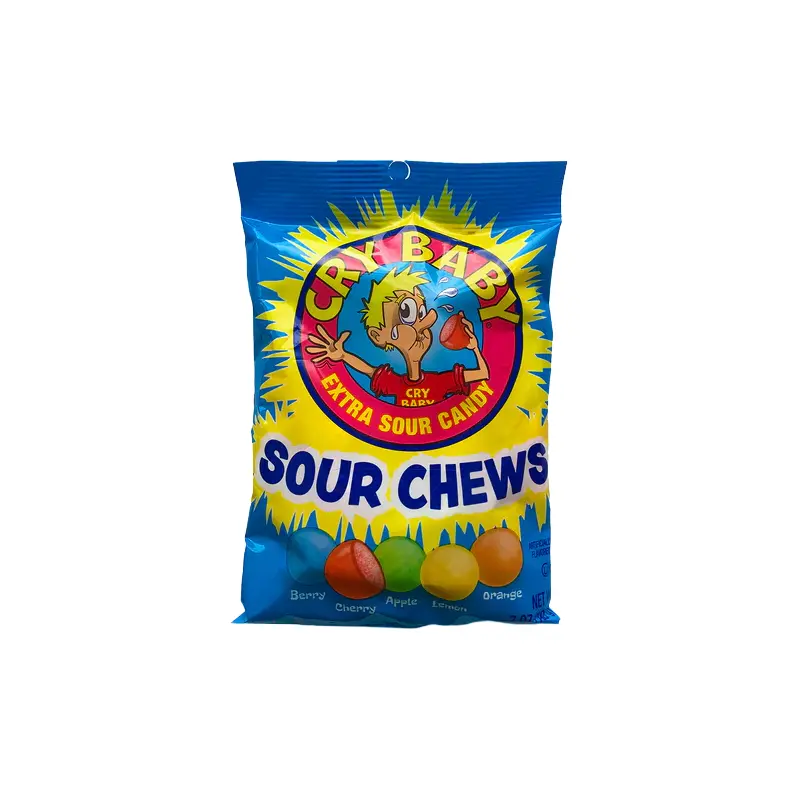 Cry Baby Sour Chews 7 oz. Bag