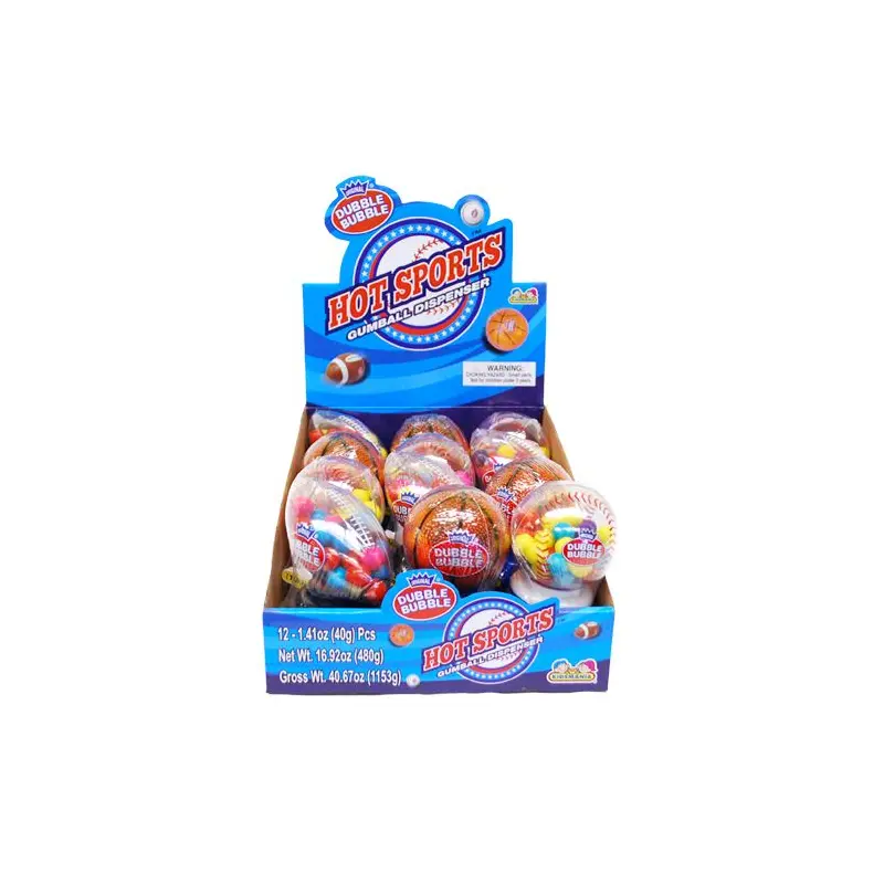 Dubble Bubble Hot Sports Gumball Dispenser
