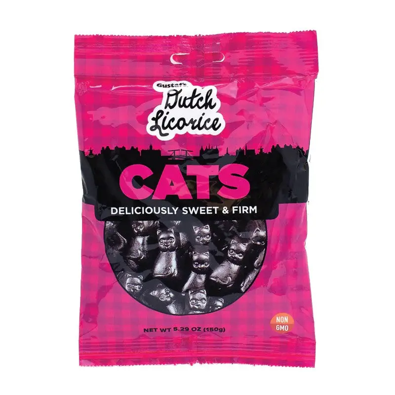 Gustaf's Dutch Licorice Cats 5.29 oz Bag
