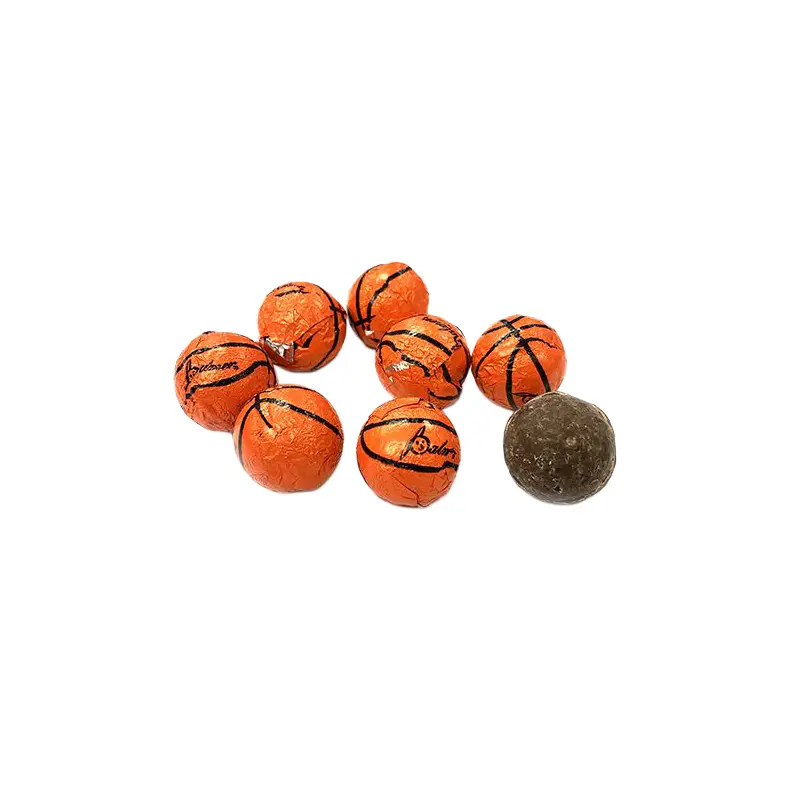 Palmer Chocolate Flavored Foil Wrapped Basketballs - 3 LB Bulk Bag