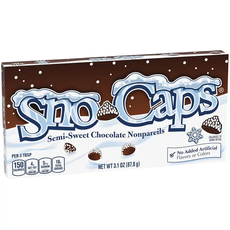Sno-Caps Chocolate Nonpareils - 3.1-oz. Theater Box