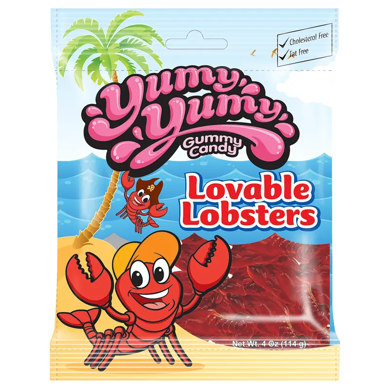 Yumy Yumy Lovable Lobsters Gummy Candy - 4-oz. Bag