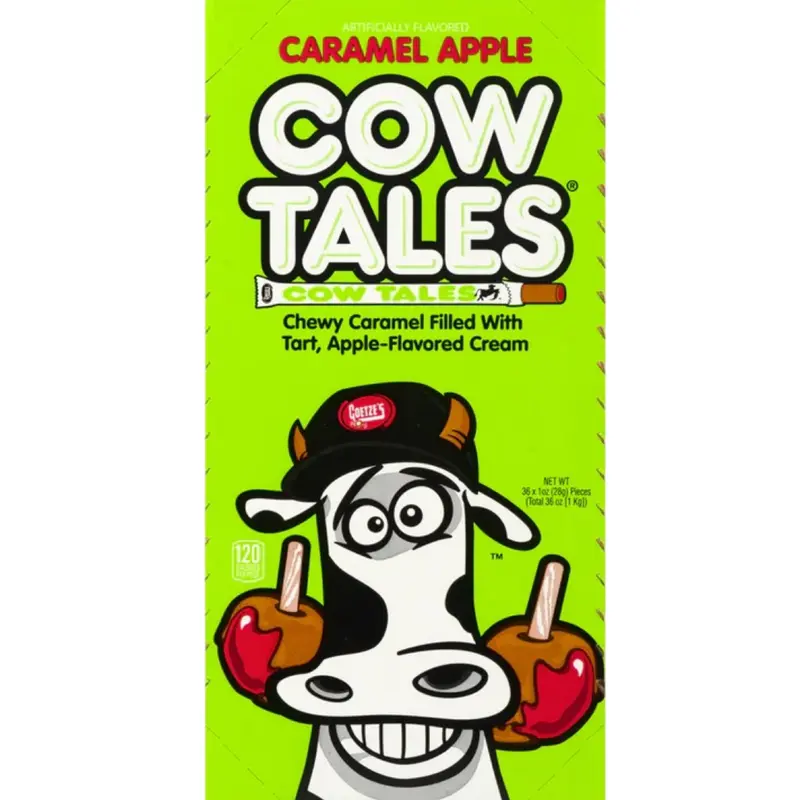 Caramel Apple Cow Tales Chewy Caramel Stick 1 oz.