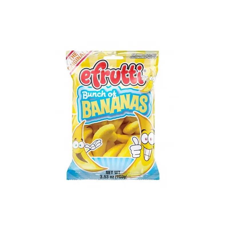 efrutti Bunch of Bananas Gummi Candy 3.5 oz. Bag