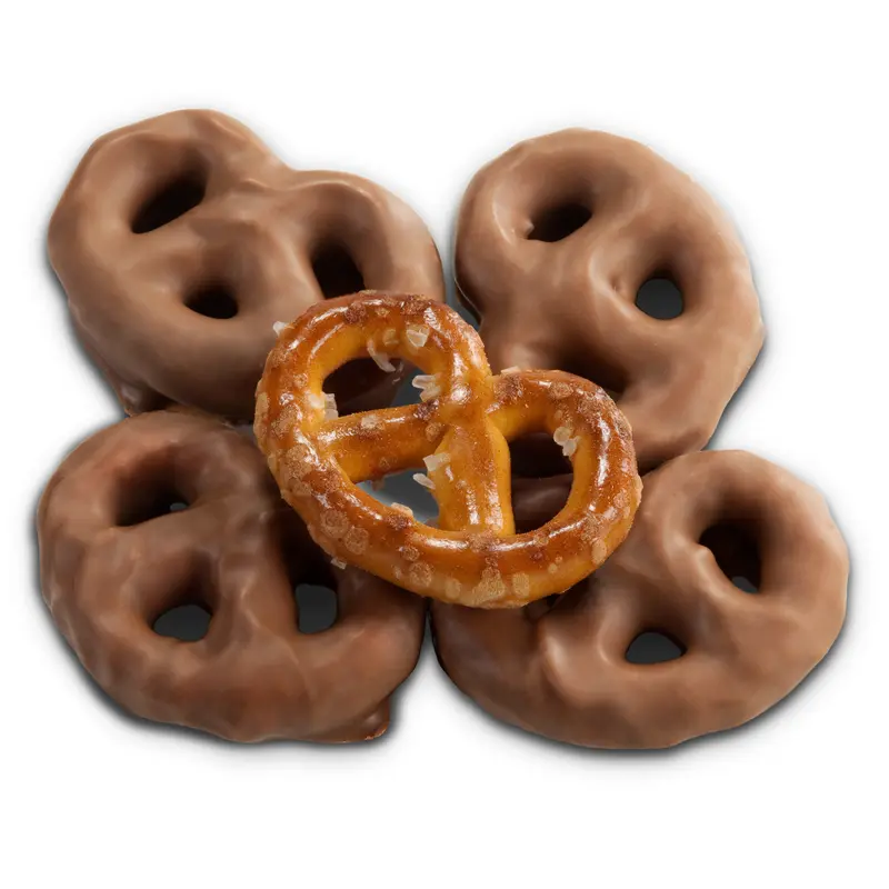 Milk Chocolate Tiny Twisted Pretzels - 3 LB Bulk Bag