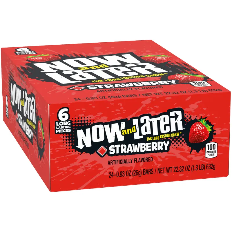 Now and Later Strawberry Candy