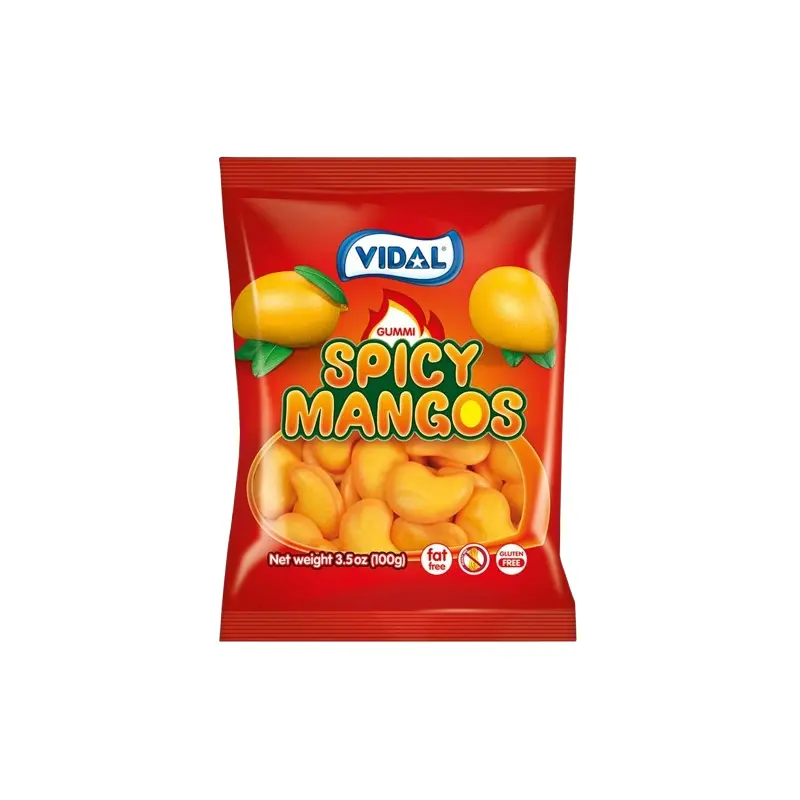 Vidal Gummi Spicy Mangos 3.5 oz. Bag