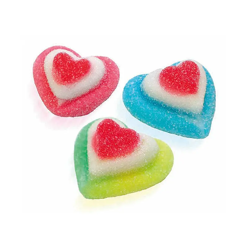 Vidal Triple Hearts Assorted Colors Bulk Bag