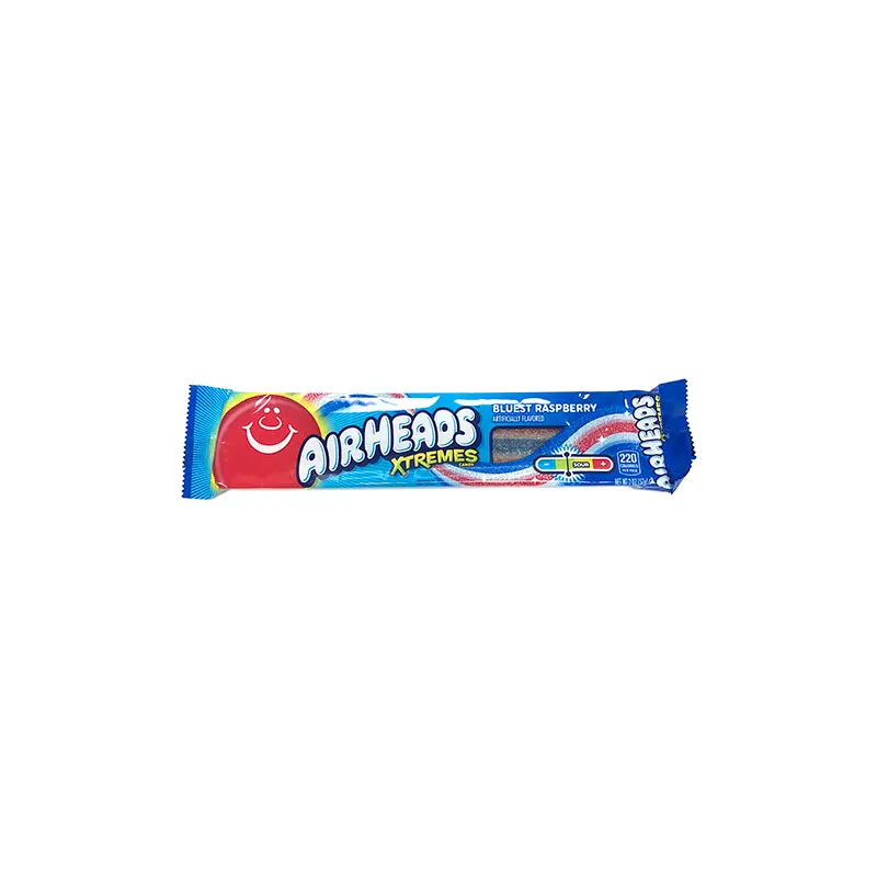 Airheads Xtremes Bluest Raspberry Sweetly Sour Candy Belts - 2-oz. Pack