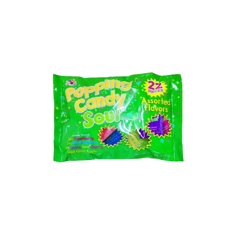 Albert's Popping Candy Sour Assorted Flavor 22 Count Bag