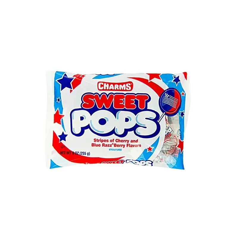 Charms Flag Sweet Pops Lollipops - 9-oz. Bag