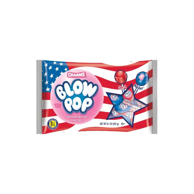 Charms Red White & Blue Flag Blow Pops - 9.1-oz. Bag