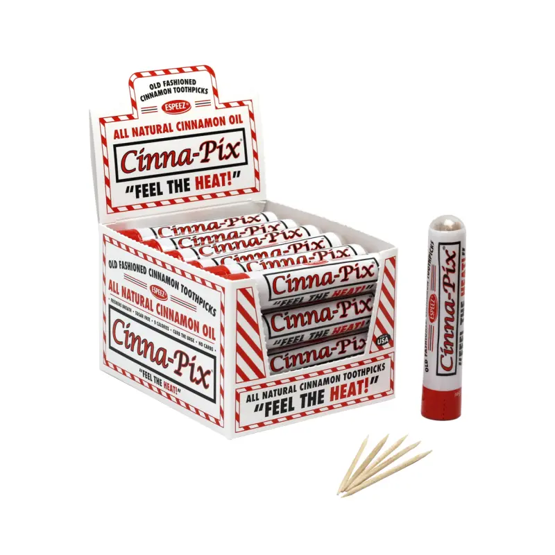 Old Fashioned Cinna-Pix Toothpicks 20 Count Tube