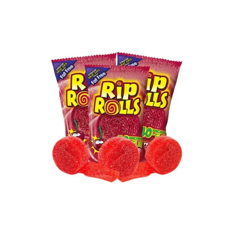 Rip Rolls Cherry Licorice Candy - 1.4 oz.