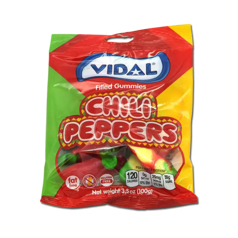 Vidal Chili Peppers Filled Gummies- Bags