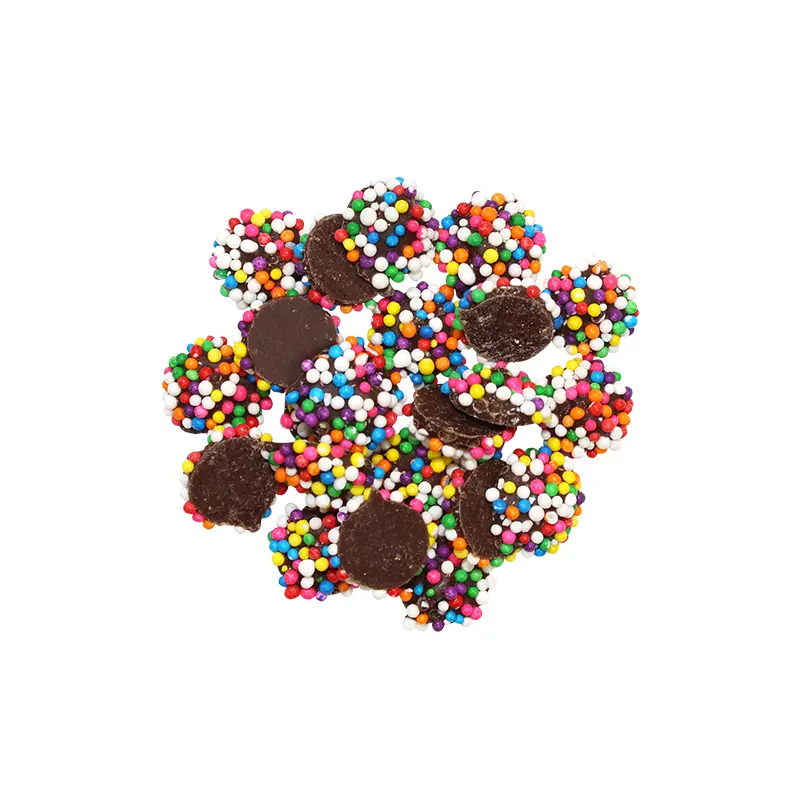 Dark Chocolate Mini Rainbow Nonpareils - Bulk Bags