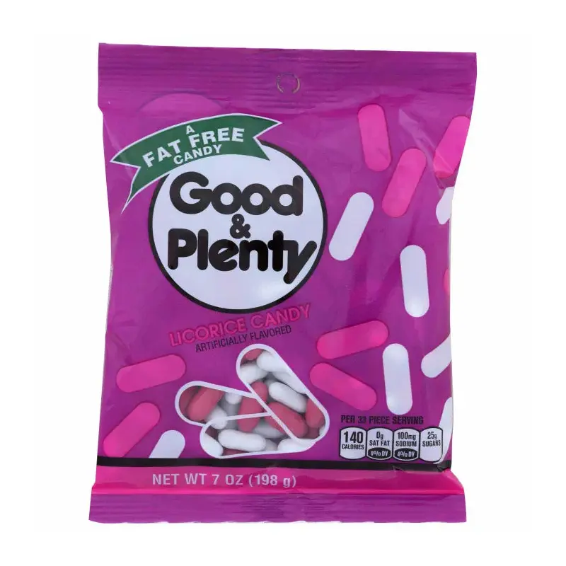Good & Plenty Licorice Candy 7 oz. Peg Bag
