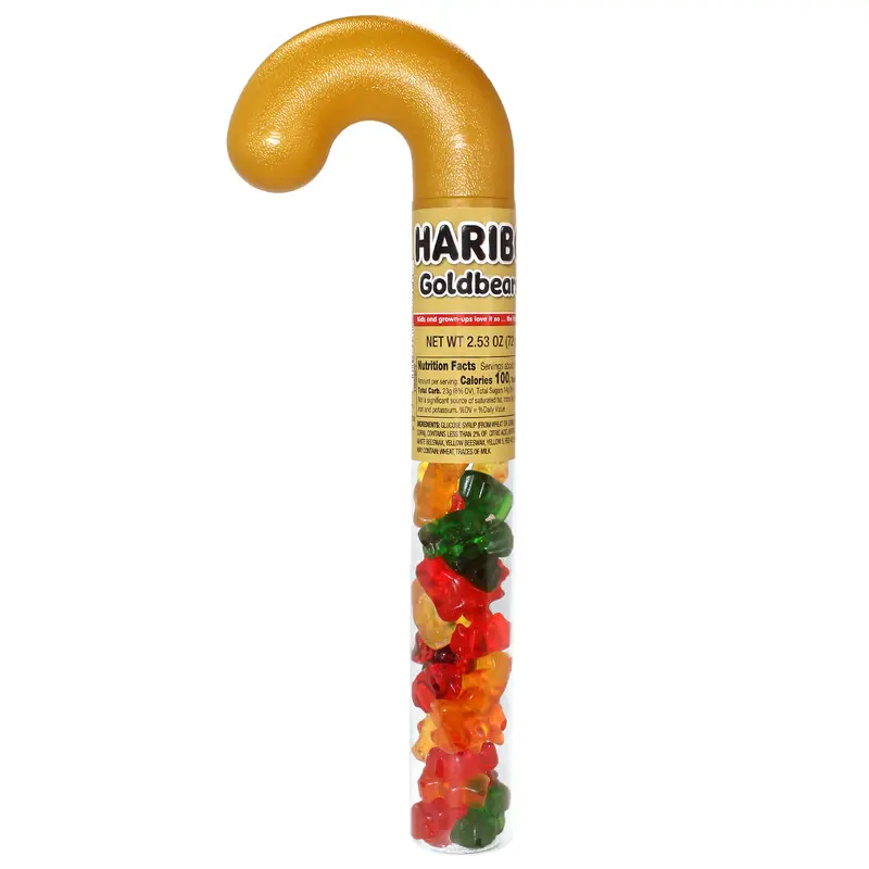 Haribo Goldbears Holiday Filled Cane  2.53 oz.