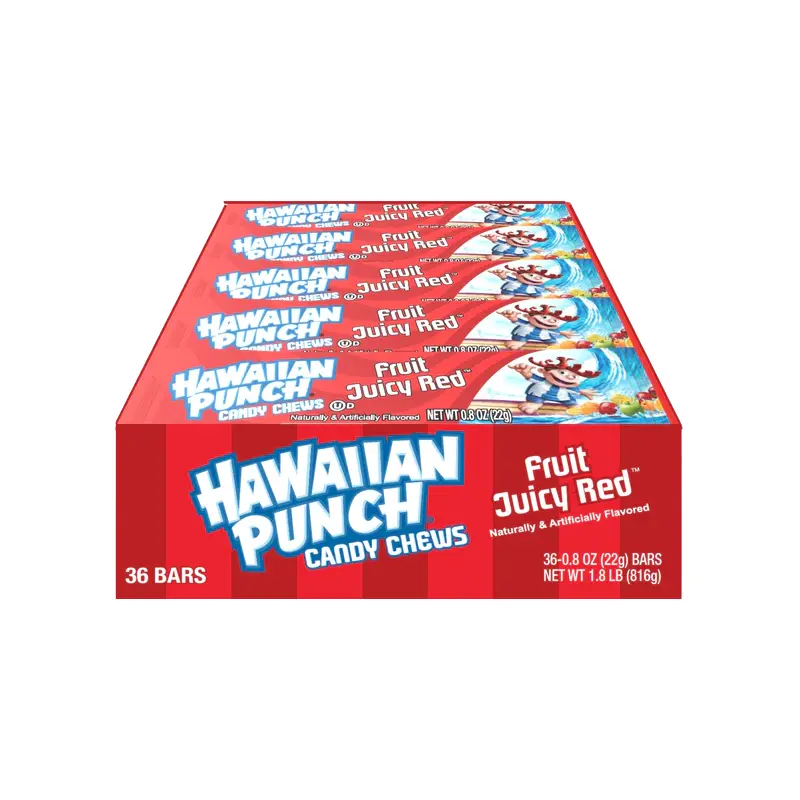 Hawaiian Punch Fruit Juicy Red Candy Chews 0.8 oz. Bar