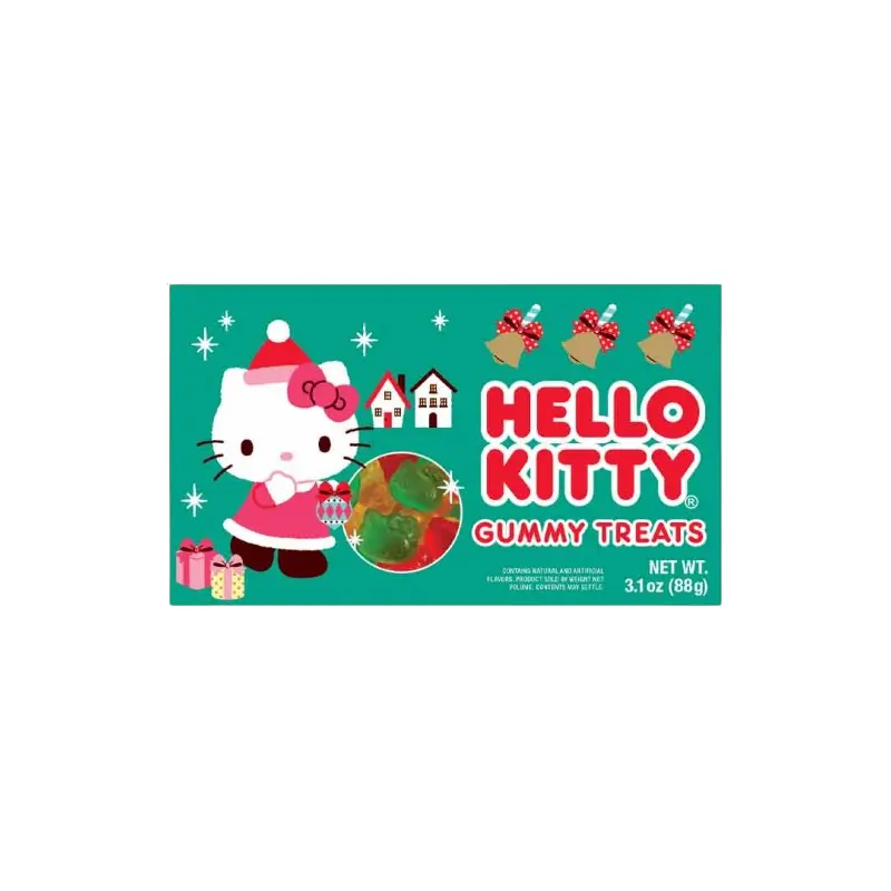 Hello Kitty Holiday Gummy Treats 3.1 oz. Theater Box