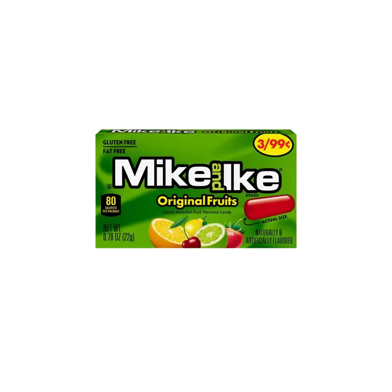 Mike and Ike Original Fruits 0.78 oz. Box