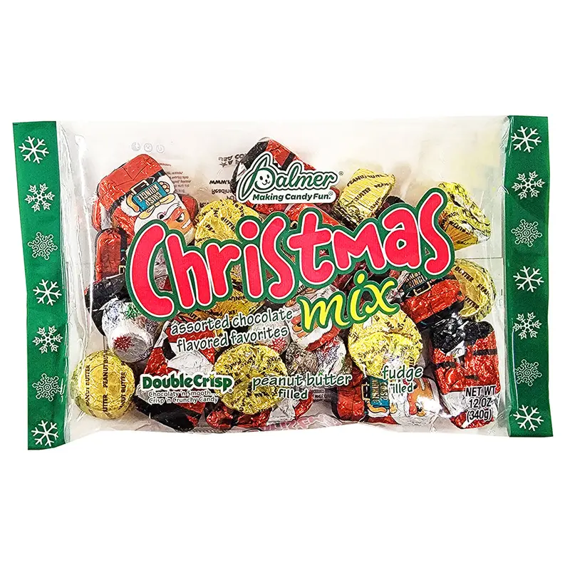 Palmer Foil Wrapped Christmas Chocolate Mix  12 oz. Bag