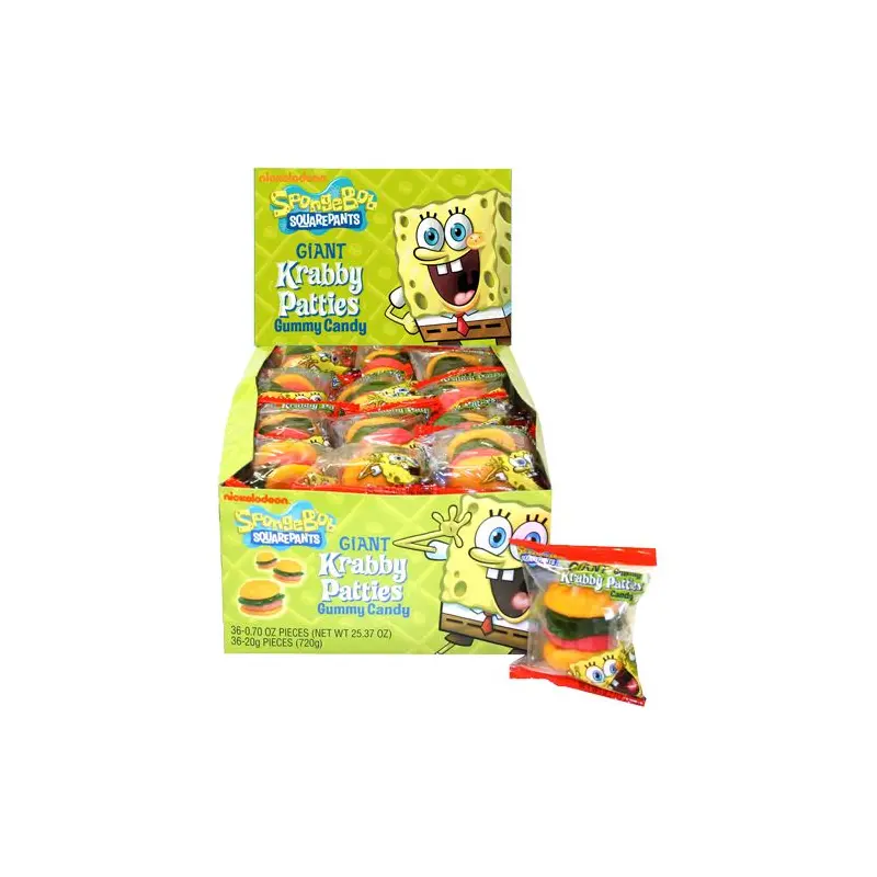 SpongeBob SquarePants Giant Krabby Patties Gummy Candy