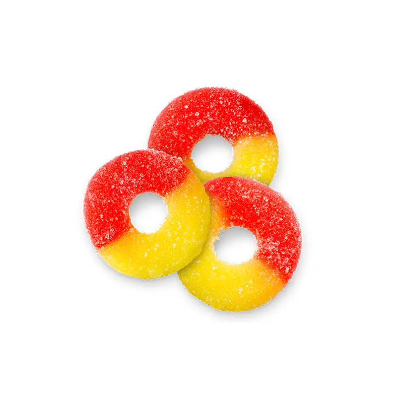 Strawberry Banana Gummi Rings - Bulk Bags