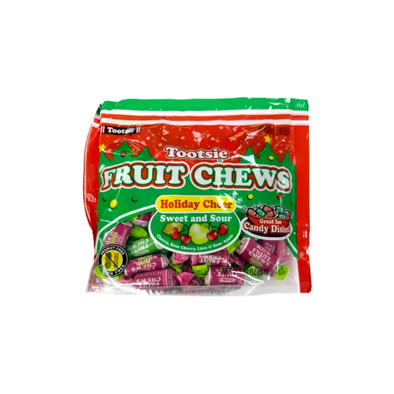 Tootsie Roll Fruit Chews Sweet and Sour Holiday Cheer 12 oz. Bag