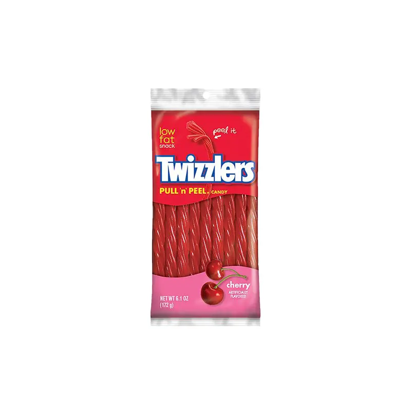 Twizzlers Pull 'n' Peel Cherry Licorice Candy - 6.1-oz. Bag