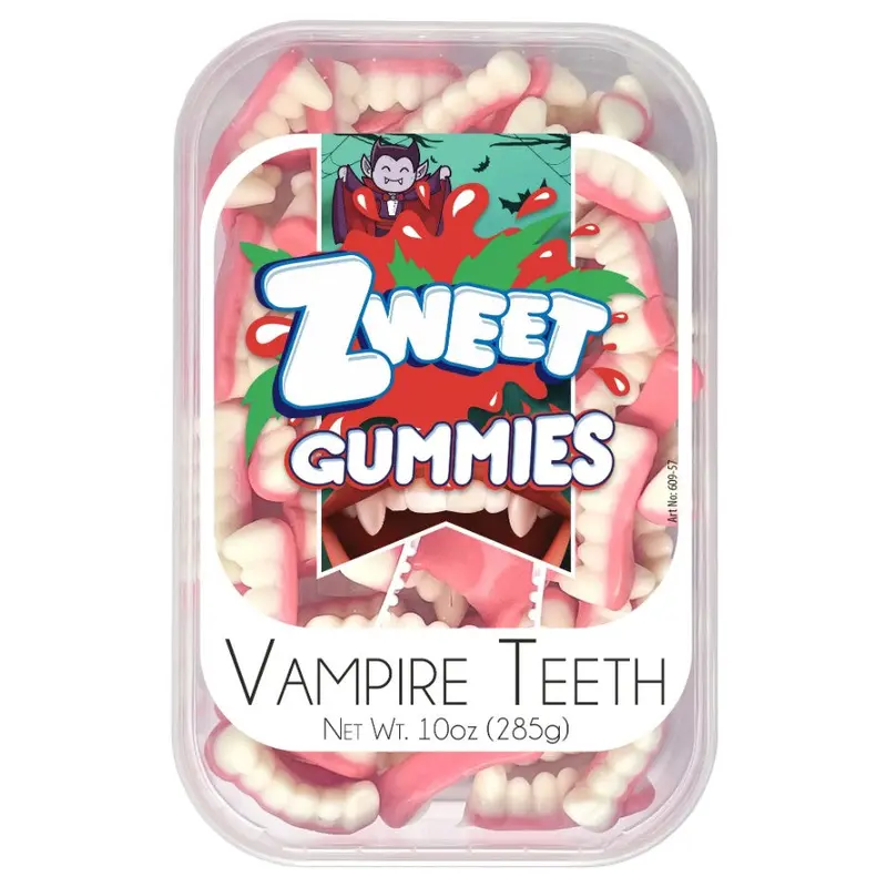 Zweet Gummies Vampire Teeth 10 oz. Tub