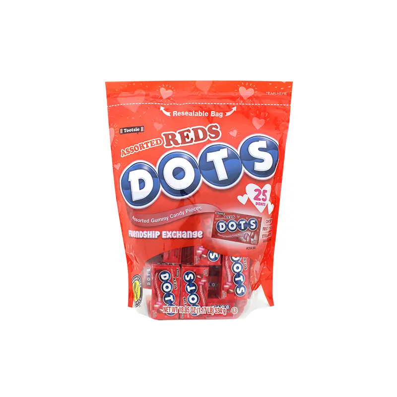Assorted Reds Dots Friendship Exchange 25 Count 18.85 oz. Bag