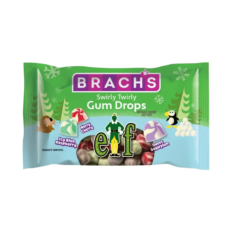 Brach's ELF Swirly Twirly Gum Drops 3 oz. Bag