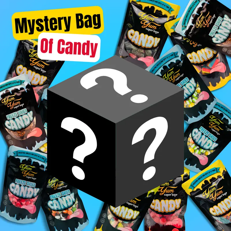 Mystery Bag of Candy  Freeze-Dried or Gummy Candy | Yum Yum Candy Shop