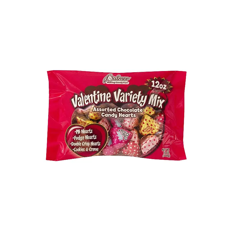 Palmer Valentine Variety Mix Foil Hearts 12 oz. Bag