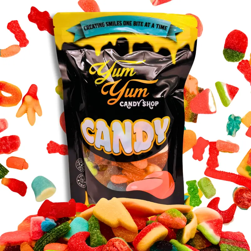 Ultimate Gummy Candy Mix - Over 150 Kinds - Sweet Sour Snack | Yum Yum Candy Shop