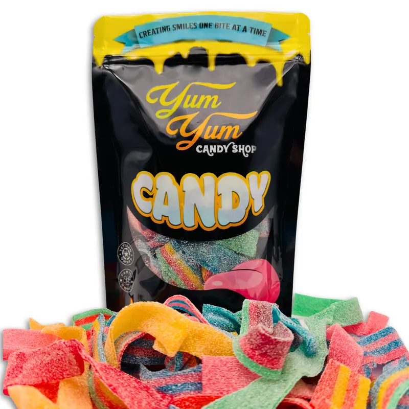 Ultimate Sour Belt Variety Mix  Halal Gummy Candy Belts Flavor Variety Pack | Yum Yum Candy Shop