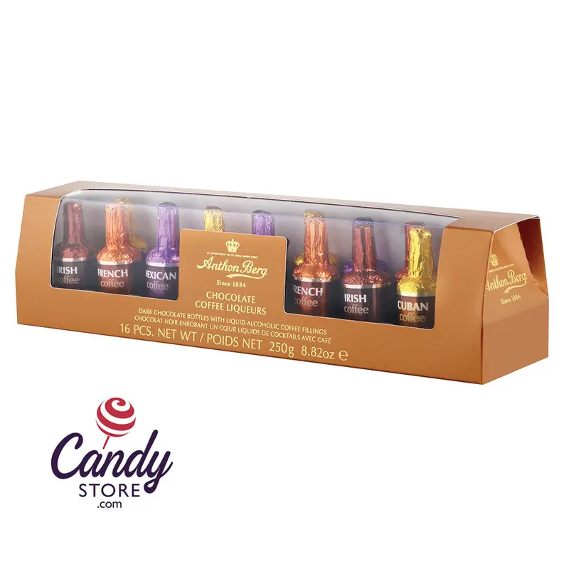 Anthon Berg Assorted Chocolate Coffee Liqueurs 16-Piece 8.8oz Boxes - 15ct