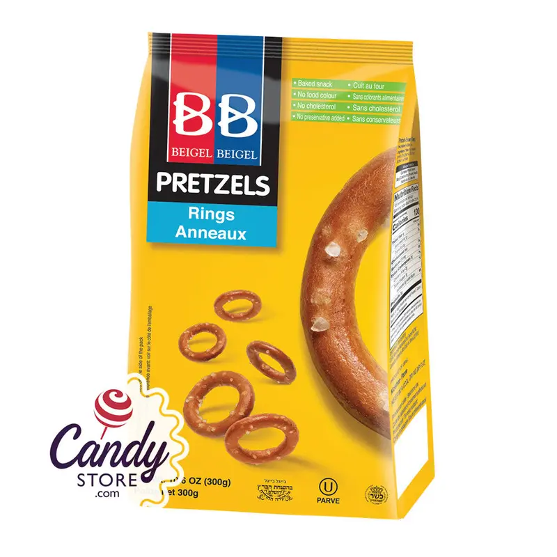 B&B Pretzel Rings 10.6oz Pouch - 12ct