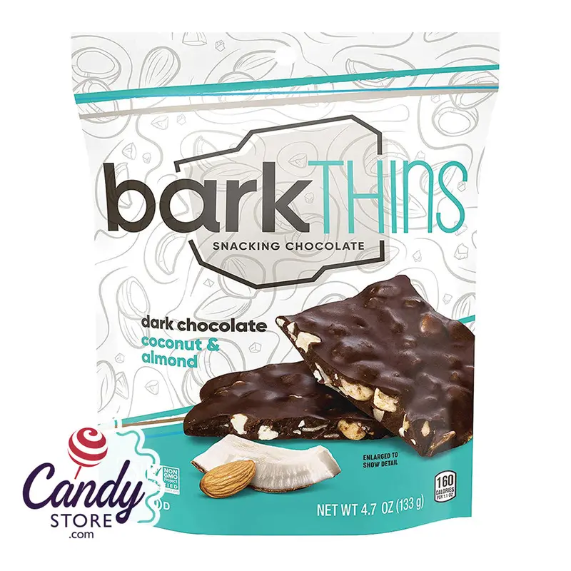 Bark Thins Dark Chocolate Coconut Almond 4.7oz Pouch - 12ct
