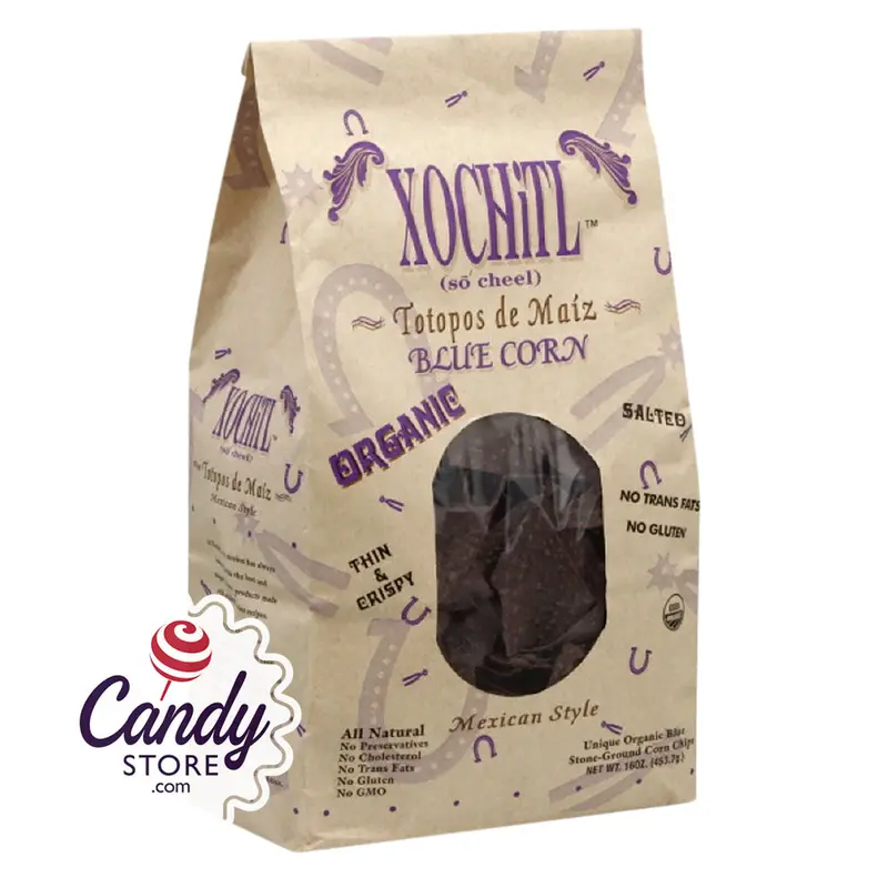Xochitl Premium Blue Tortilla Chips With Sea Salt 12oz Bags - 10ct