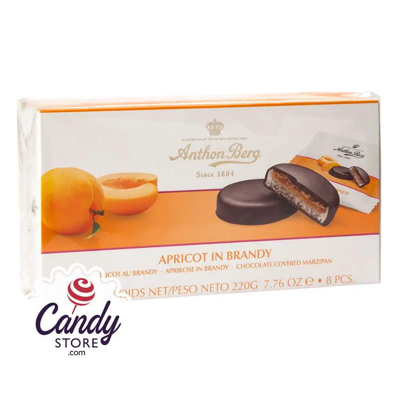 Anthon Berg Apricot In Brandy 7.76oz Boxes - 12ct