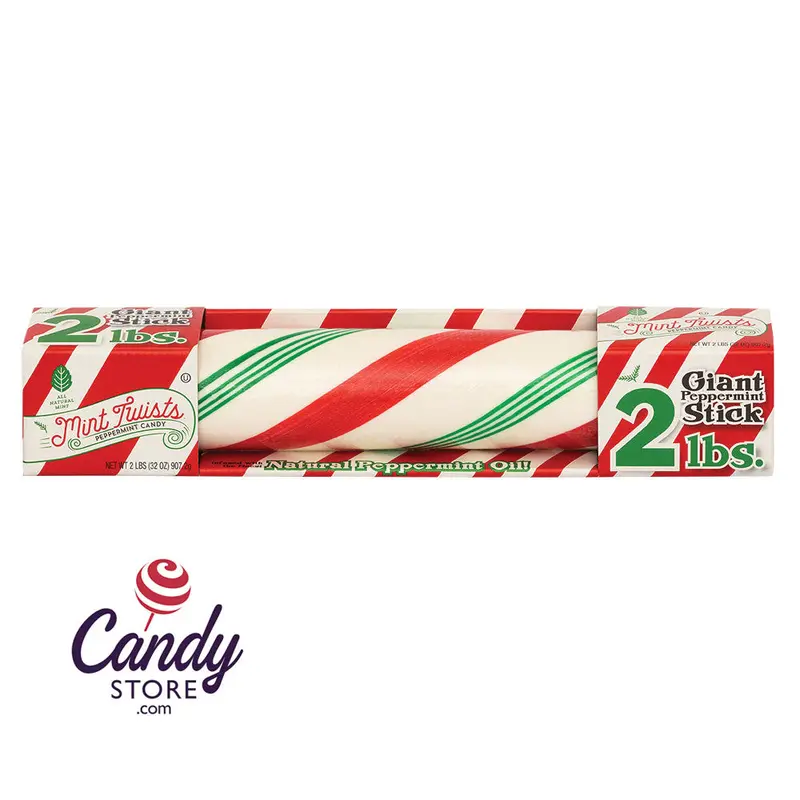 Atkinson Giant Peppermint Stick 2 Lb - 6ct