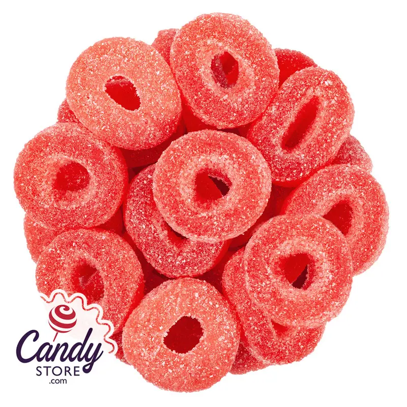 Watermelon Gummi Rings - 5lb