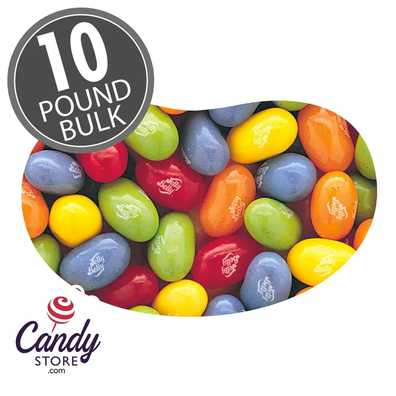 Assorted Fruit Sours Jelly Belly Jelly Beans - 10lb Bulk