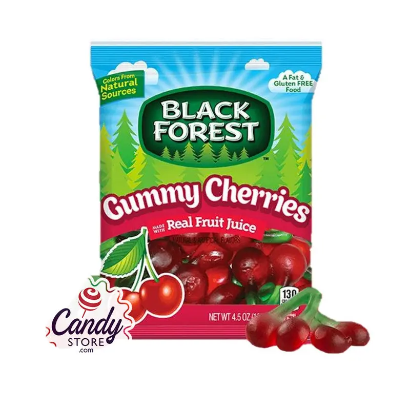 Black Forest Gummy Cherries - 12ct