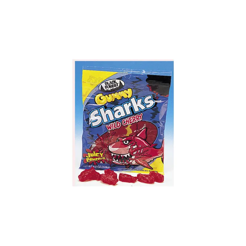 Black Forest Gummy Sharks Filled - 12ct