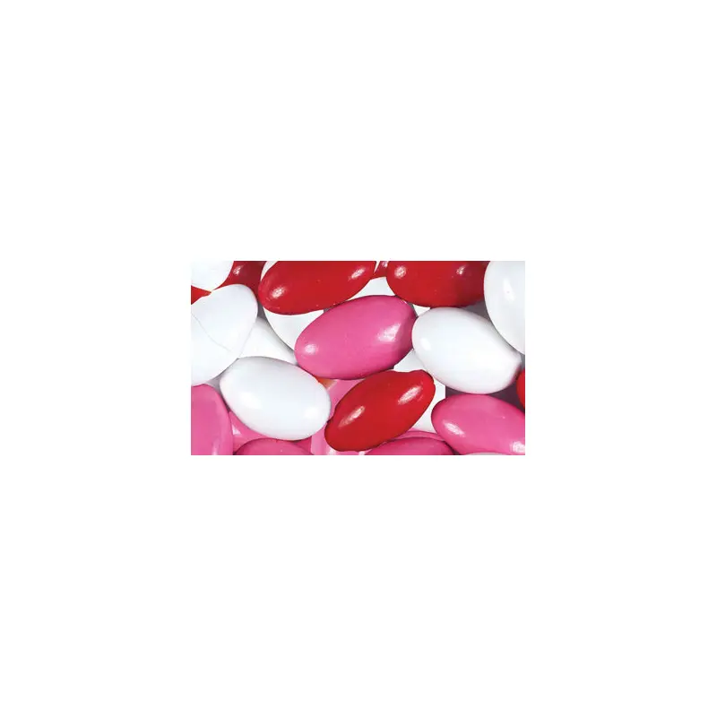 Valentine Chocolate Jordan Almonds - 10lb