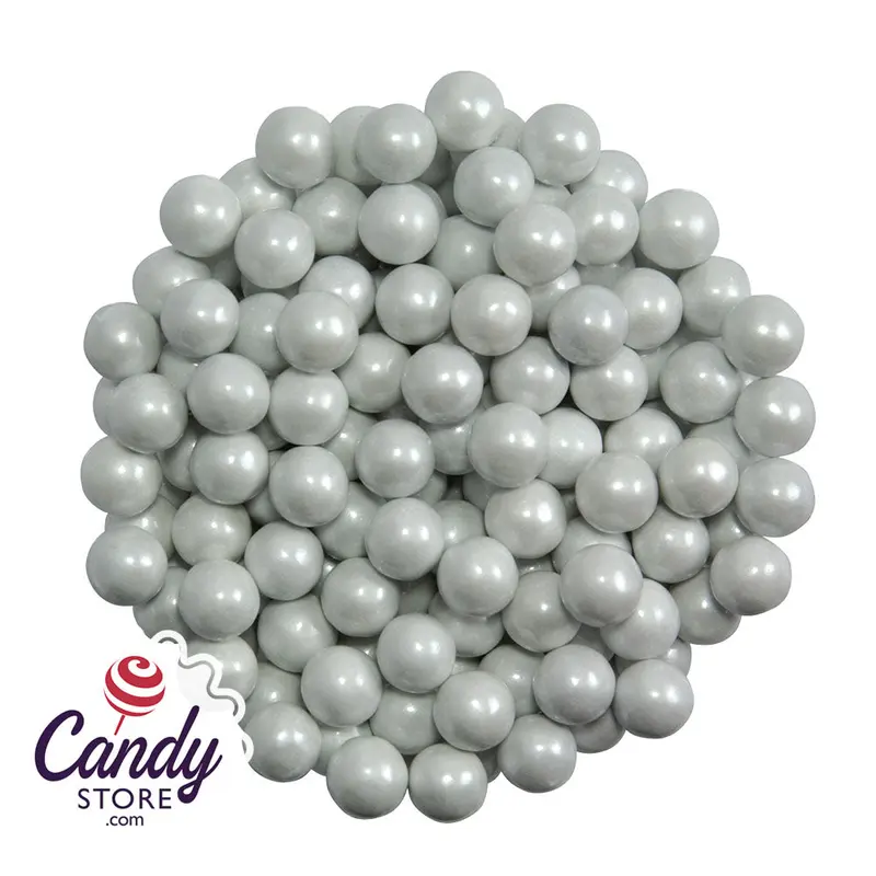 White Pearl Sixlets Candy - 12lb